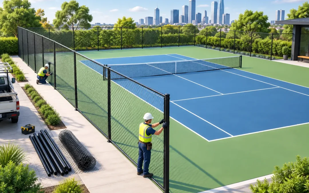 Tennis Court Fencing Installation Melbourne